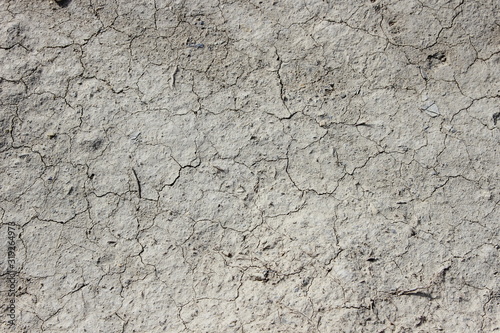 Texture of cracked dry ground