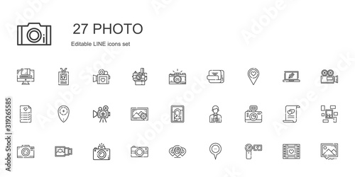 photo icons set