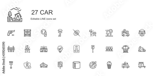car icons set