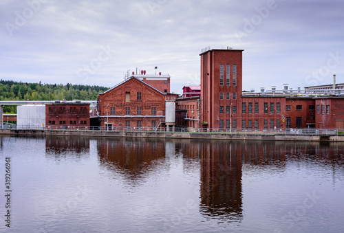 Typical industrial architecture in the town of Kouvola, Finland photo
