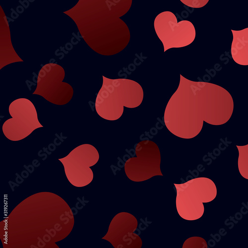 St. Valentine's day. drawings of creative hearts. color bright graphic pattern.