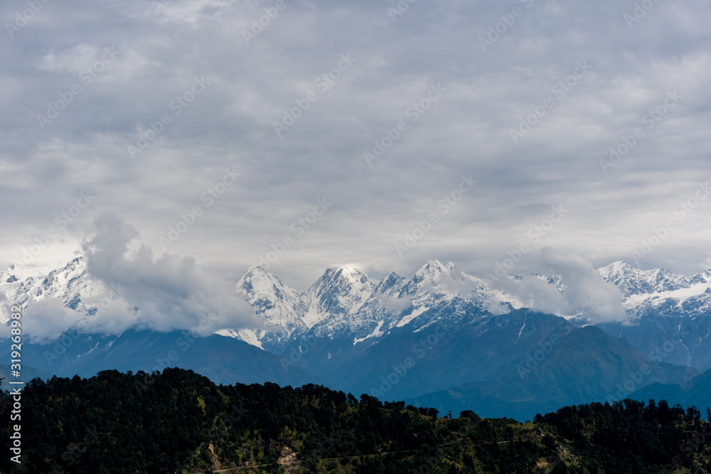 Landscape view of Himalayan Region in Uttrakhand India