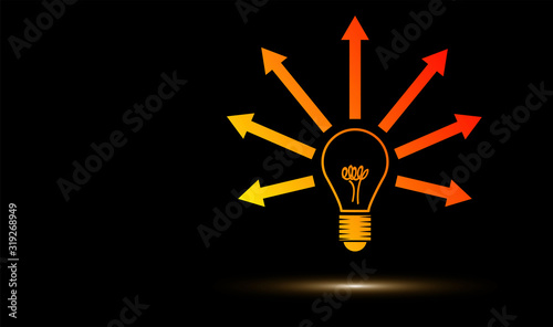 lampadina, idea, colori, creatività, idee	
