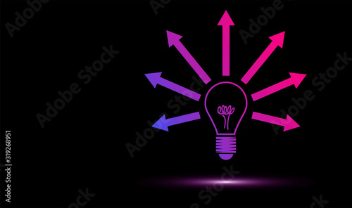 lampadina, idea, colori, creatività, idee	