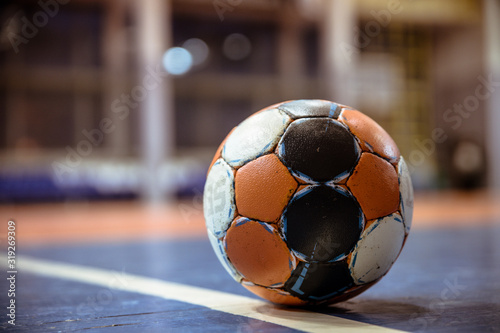 Ball on the floor, handball, futsal