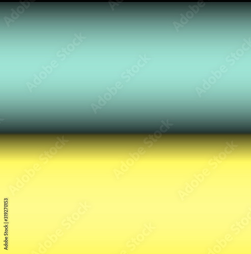 Abstract decorative yellow  green geometric, horizontal, advertising modern background