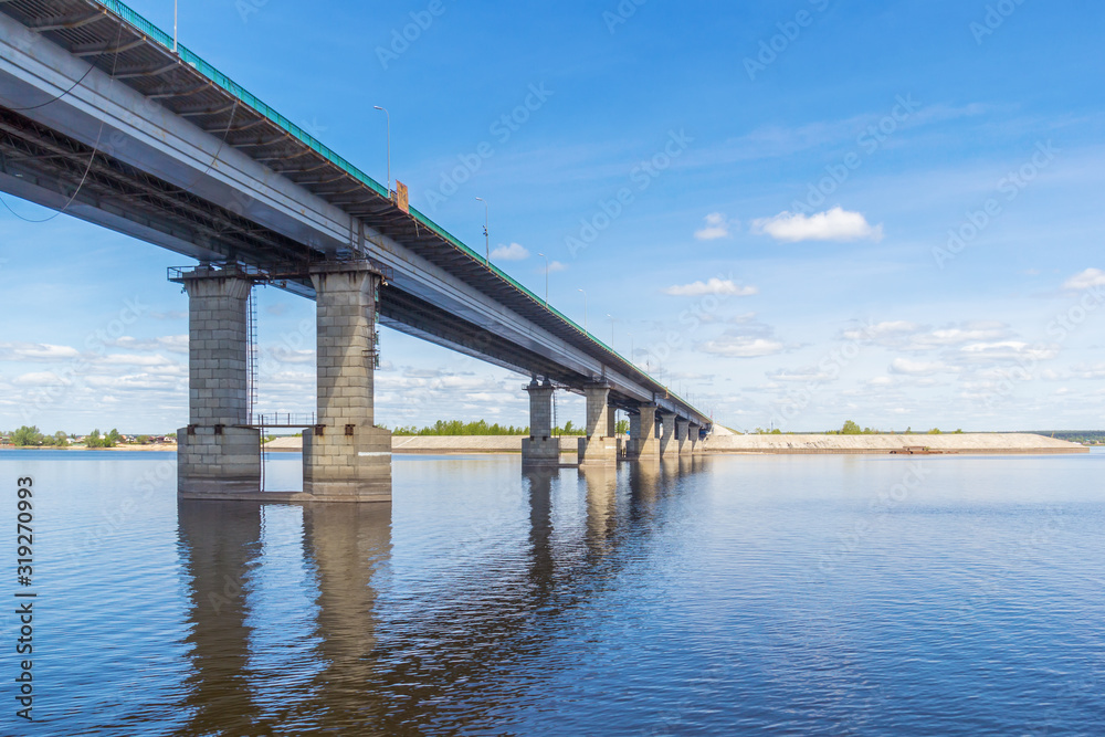 Bridge over the Volga in Tatarstan