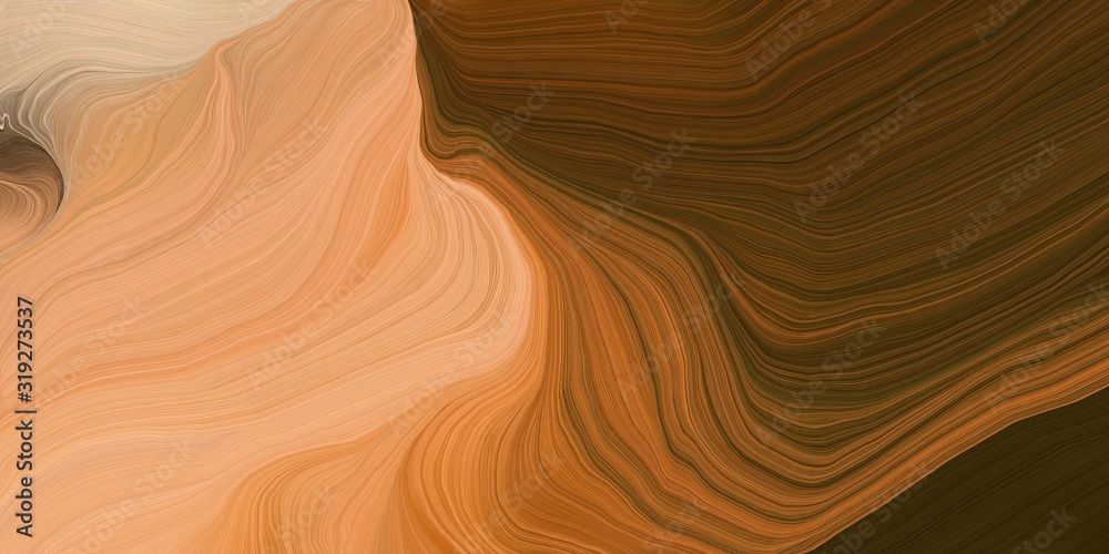 card, poster or canvas design with modern curvy waves background design with dark salmon, very dark green and sandy brown color card, poster or canvas design with modern curvy waves background design with dark salmon, very dark green and sandy brown color