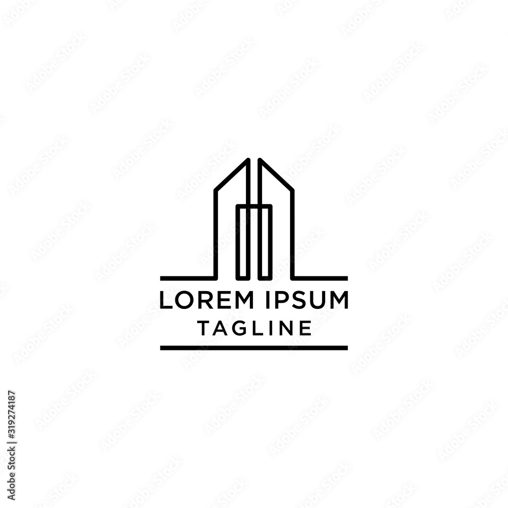 abstract building logo design template abstract building logo design template