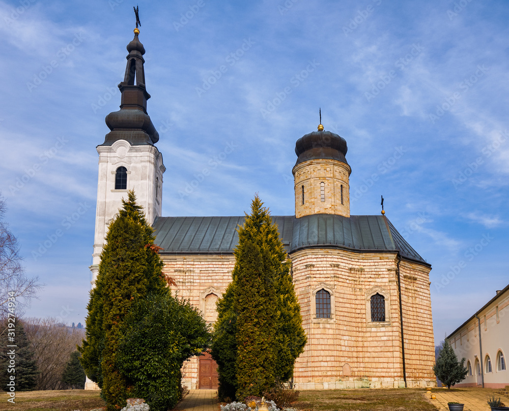 Šišatovac Monastery, Serbian Orthodox monastery built in 13th century in the Srem region, Vojvodina, North Serbia