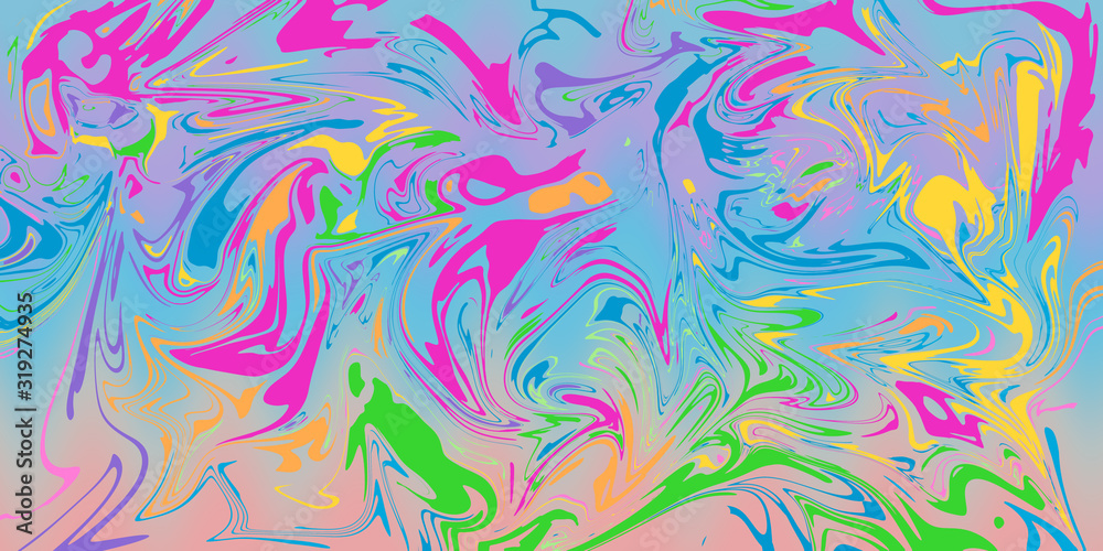 An abstract colorful wavy line background image.