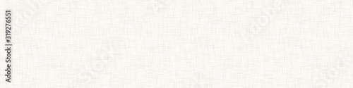  Natural Gray French Linen Texture Border Background. Old Ecru Flax Fibre Seamless Pattern. Organic Yarn Close Up Weave Fabric Ribbon Trim Banner. Sack Cloth Packaging, Canvas Edging. Vector EPS10