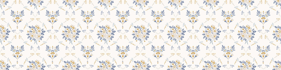 Handdoek met foto Landelijke stijl patronen Madeliefje rand shabby chic linnen  © Limolida Studio