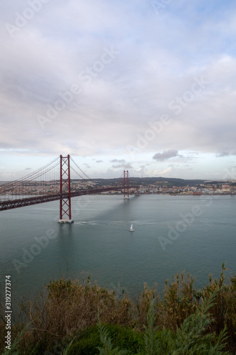 25 de Abril Bridge with Lisbon in the background © João Santos