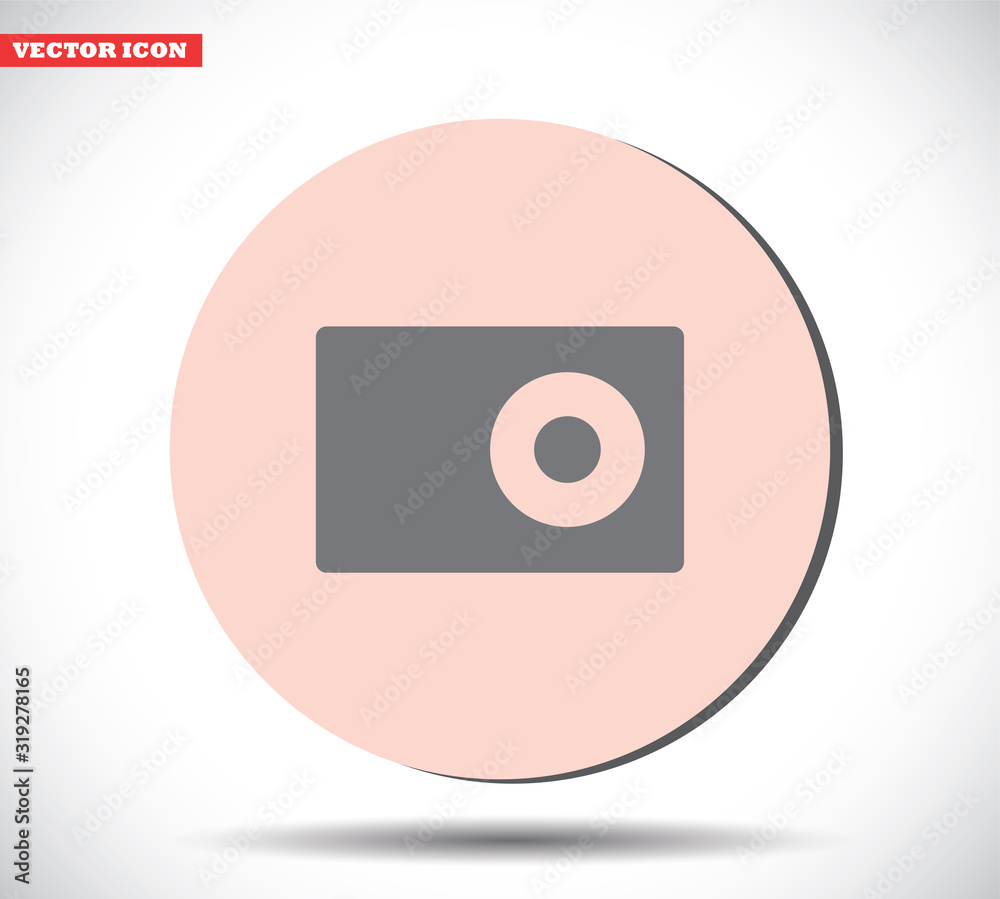 Camera vector icon , lorem ipsum Flat design Camera vector icon , lorem ipsum Flat design