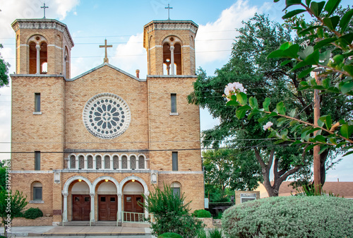 St Patrick's Catholic Church brick architecture in San Antonio Texas photo