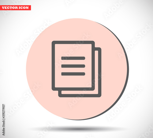 Files vector icon , lorem ipsum Flat design