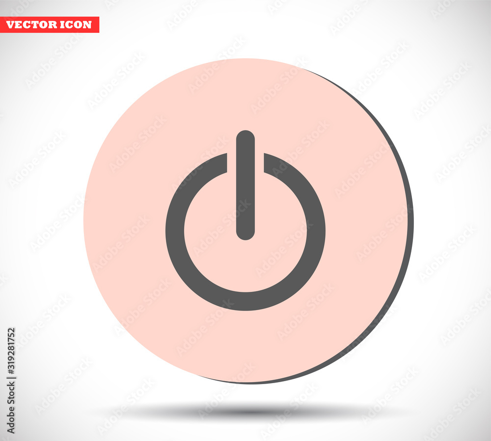 On off vector icon , lorem ipsum Flat design On off vector icon , lorem ipsum Flat design