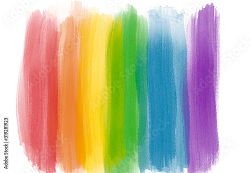 Rainbow Flag as Background, watercolor Rainbow Colors Gay and Lesbian LGBT Flag 