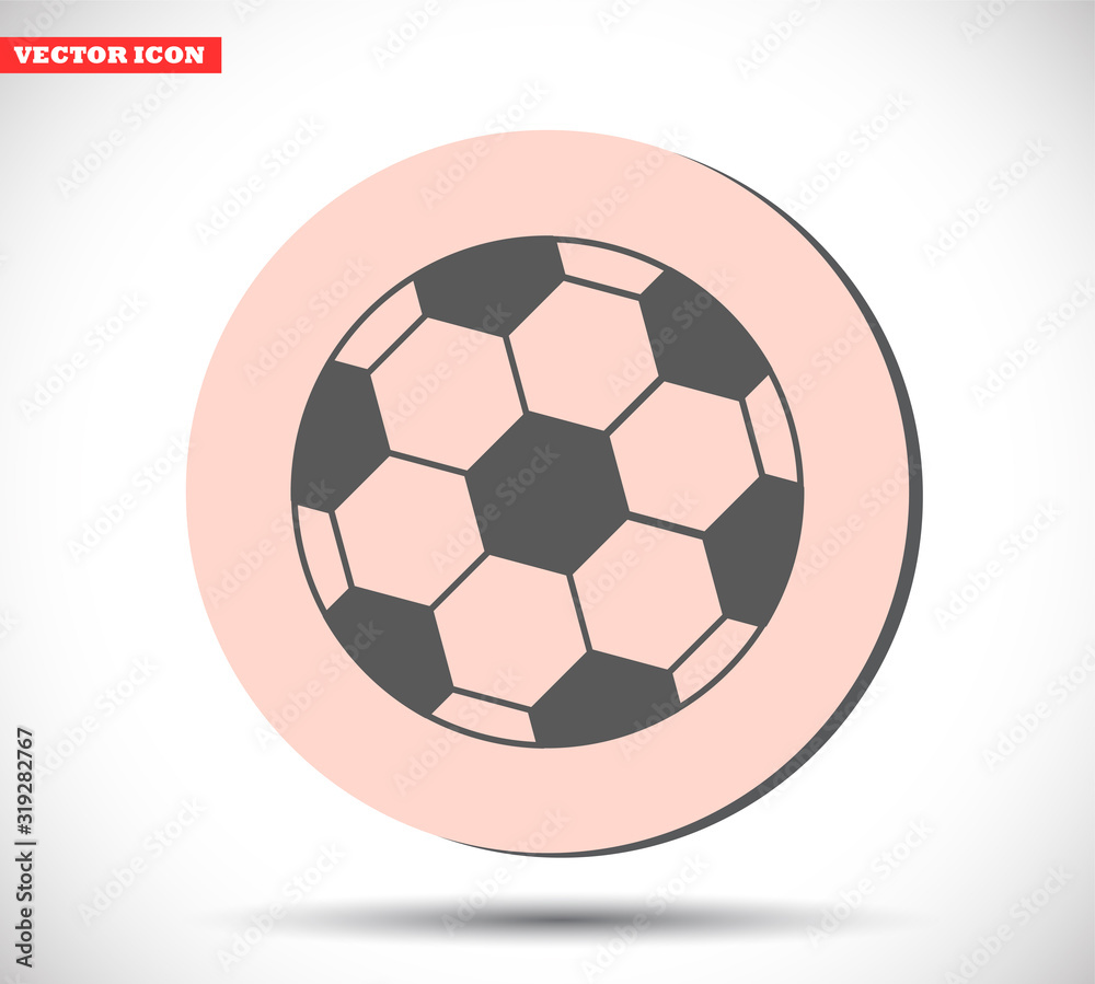 Fototapeta premium Soccer ball vector icon , lorem ipsum Flat design