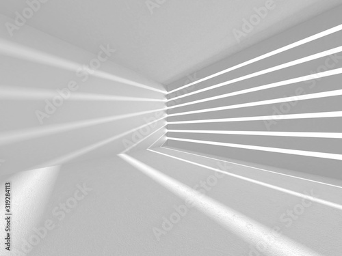 Futuristic White Architecture Design Background