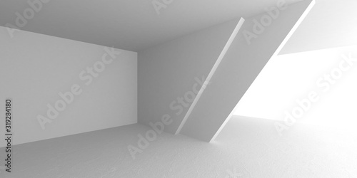 Futuristic White Architecture Design Background