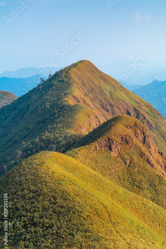 Vertical view from the top of Khao Chang Phueak Peak  1 249 meters in elevation   Thong Pha Phum National Park  Pilok  Kanchanaburi  Thailand