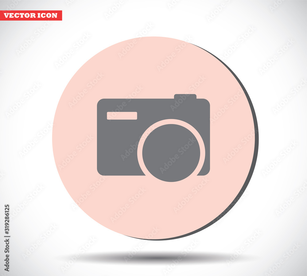 Camera vector icon , lorem ipsum Flat design Camera vector icon , lorem ipsum Flat design