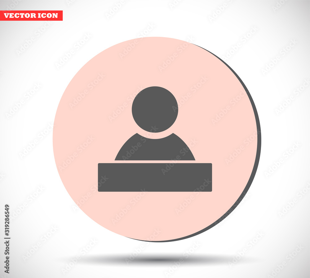 Human vector icon , lorem ipsum Flat design Human vector icon , lorem ipsum Flat design