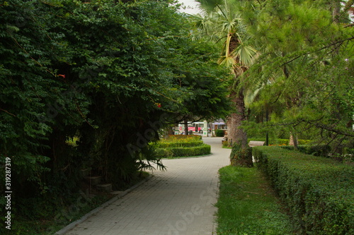 The central park of the city of New Athos, Abkhazia.