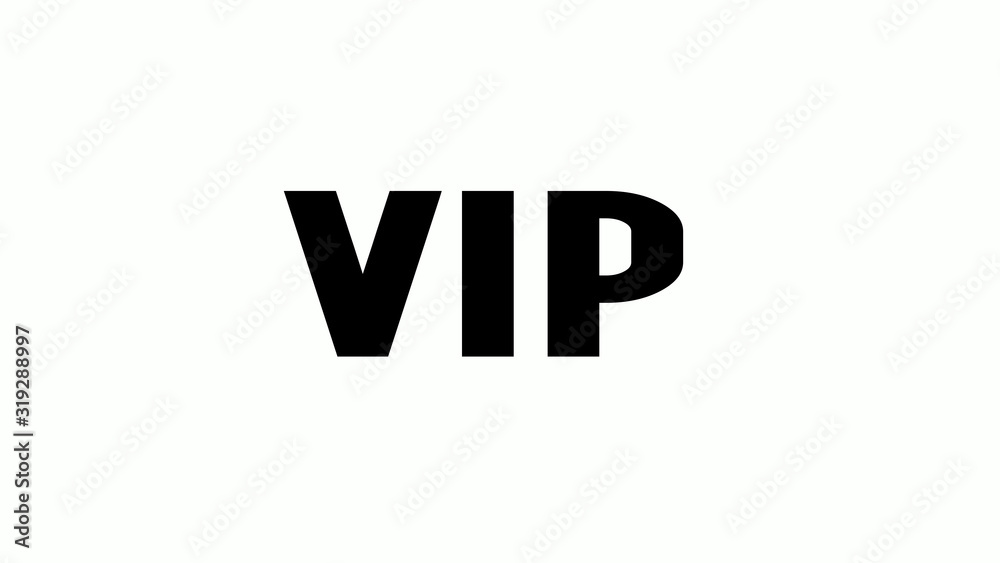 Vip icon of  types: color, black and white, outline