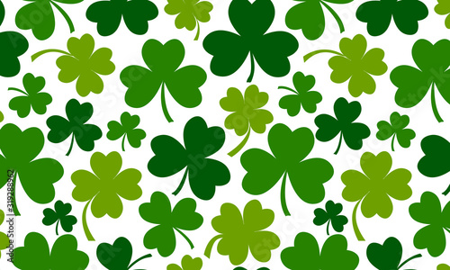 Fotografie, Obraz Spring green clover background for Saint Patricks Day