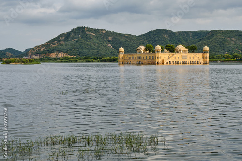 Jal Mahal (Water Palace) palace in the middle of the Man Sagar Lake, Jaipur, Rajasthan, India photo