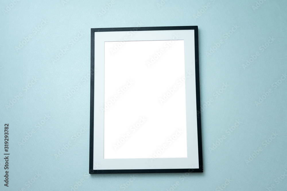 Picture frame on wall, background, copy space Picture frame on wall, background, copy space