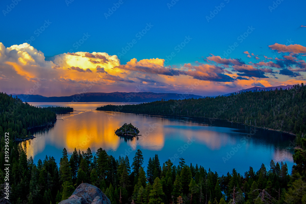 Sunset in Emerald Bay, South Lake Tahoe