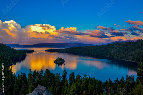 Sunset in Emerald Bay, South Lake Tahoe