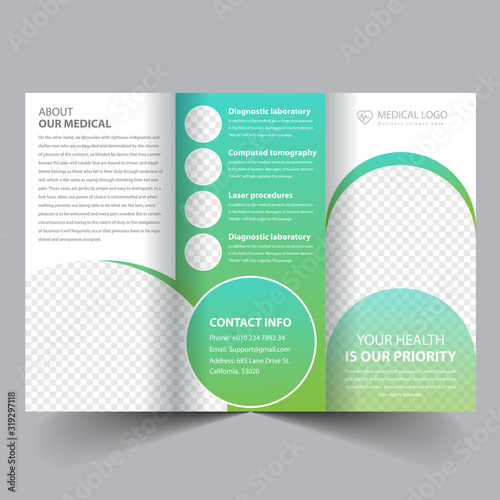 corporate trifold brochure template
