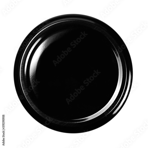 Bottle lid isolated on white background, top view