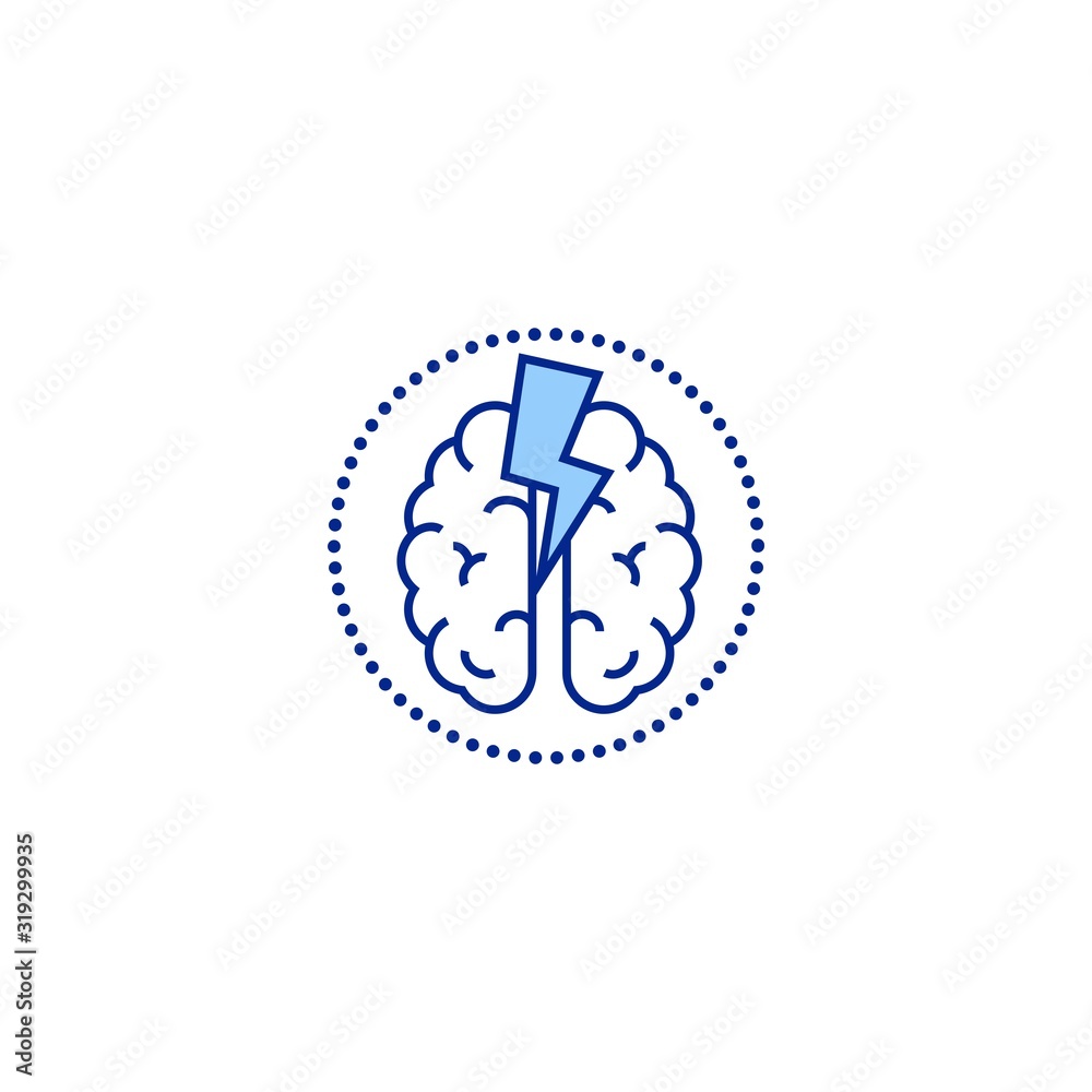 brainstorm creative icon. From Analytics Research icons collection. Isolated brainstorm sign on white background brainstorm creative icon. From Analytics Research icons collection. Isolated brainstorm sign on white background