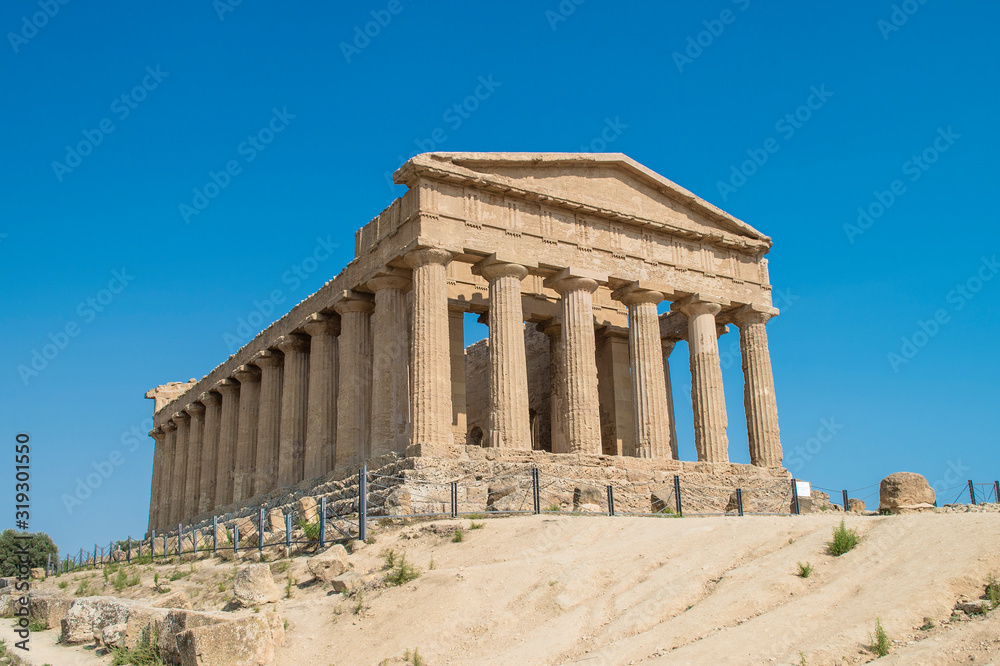 Temple of Concord in the Valley of the Temples of Agrigento, Sicily, Italy
