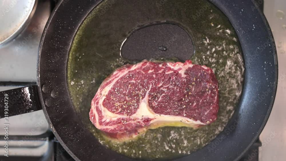 Steak braten 