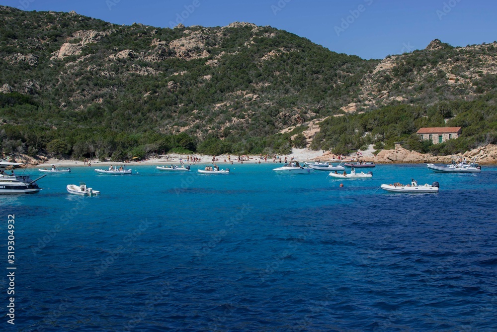 Obraz premium View of the Maddalena Archipelago in Sardinia