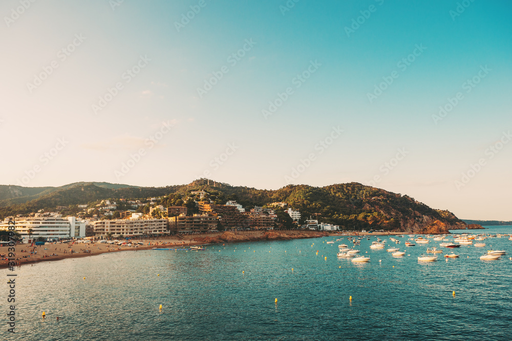 Beautiful landscape of Tossa de Mar, Costa Brava, Spain