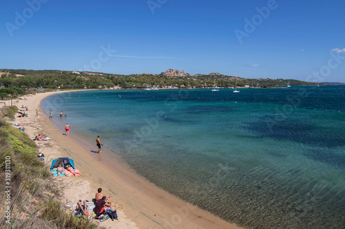 Fototapeta Naklejka Na Ścianę i Meble -  View of the Palau Gulf of Saline beach