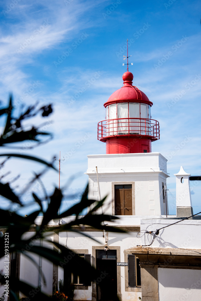 Lighthouse at Ponto de Pargo on the southern Coast of Madeira