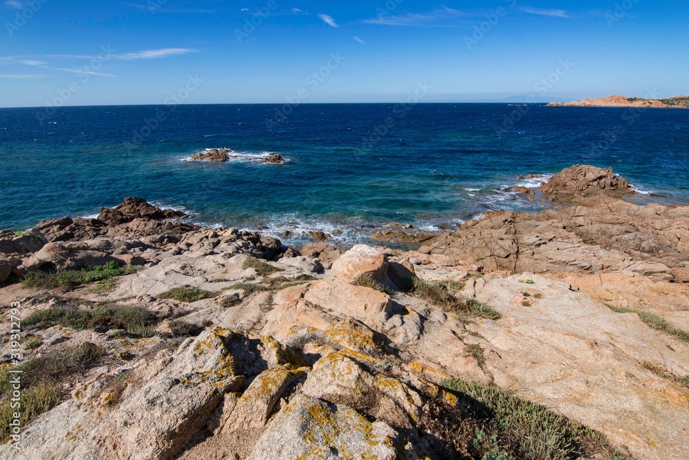 View of Red Island in Sardinia