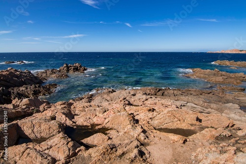 View of Red Island in Sardinia