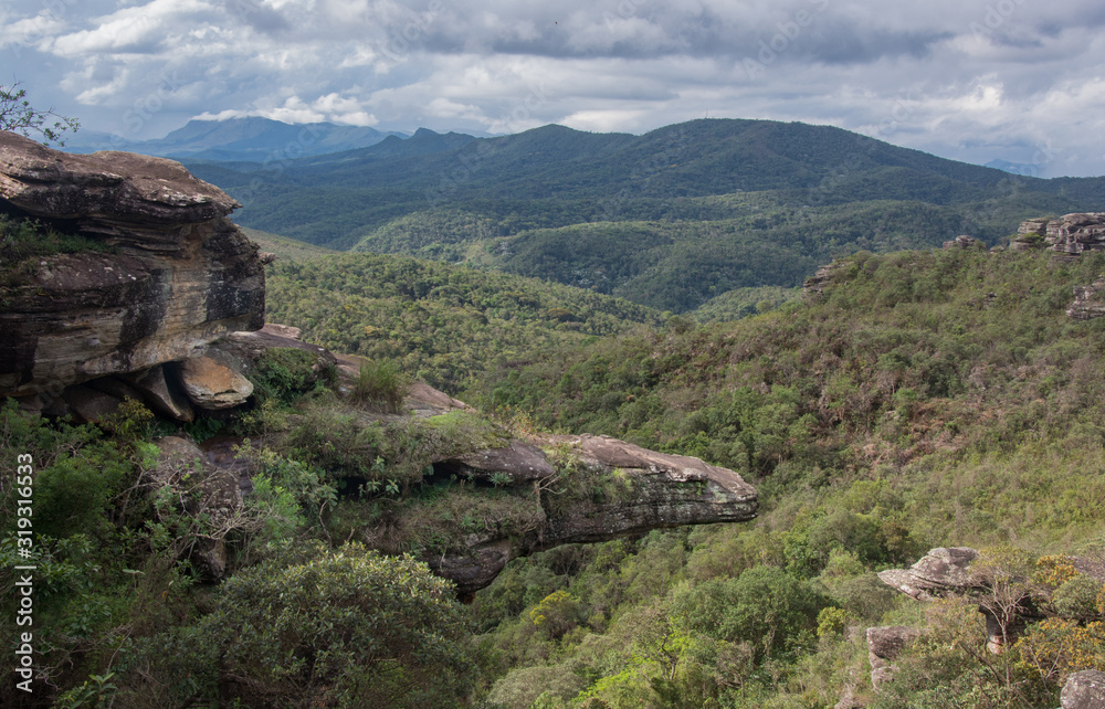 Landscape of Parque Natural Municipal Das Andorinhas, Ouro Preto. Brazil