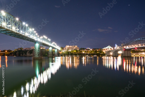 Chattanooga, Tennessee Night Skyline