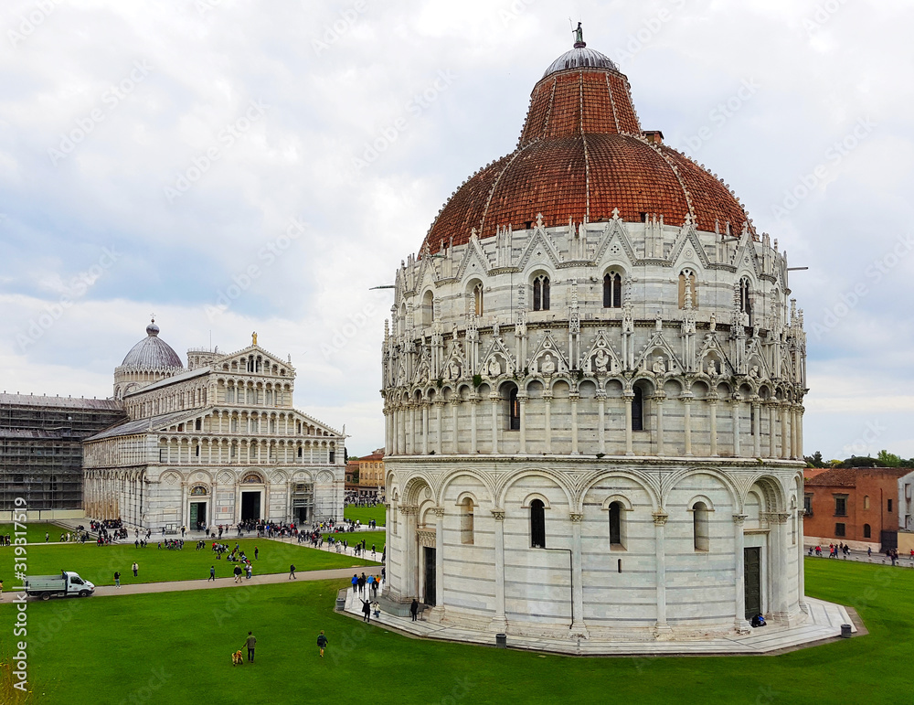 The Pisa Baptistery is a part of the architectural complex of medieval art in Pisa.